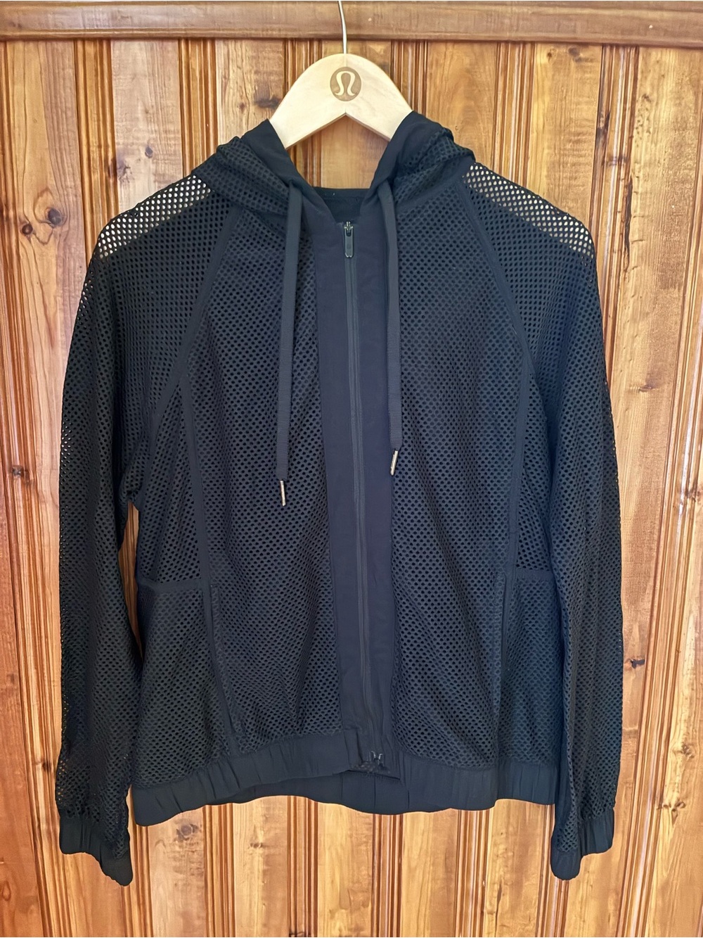 lululemon athletica Black Women's Mesh Full-Zip Hoodie